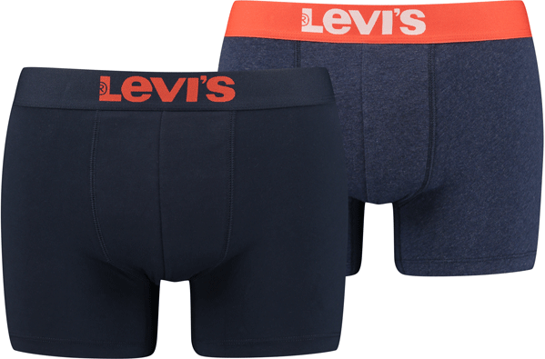 Levi's® MEN SOLID BASIC BOXER 2P Pánske boxerky, tmavo modrá, veľkosť