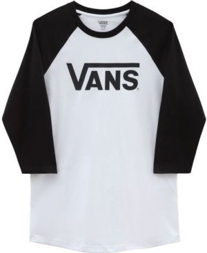 Vans CLASSIC VANS RAGLAN-B Pánske tričko, biela, veľkosť