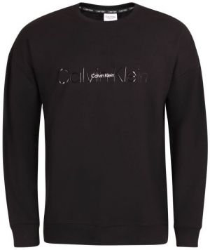 Calvin Klein EMB ICON LOUNGE-L/S SWEATSHIRT Pánska mikina, čierna, veľkosť