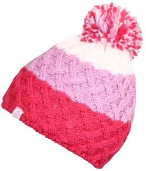 Lewro TARAH Dievčenská pletená čiapka, ružová, veľkosť