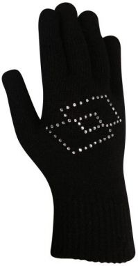 Lotto ELIS Dámske pletené rukavice, čierna, veľkosť