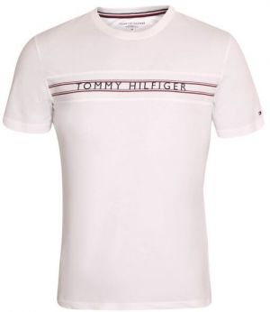 Tommy Hilfiger CLASSIC-CN SS TEE PRINT Pánske tričko, biela, veľkosť