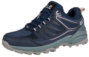 Jack Wolfskin CROSS TRAIL LOW W Dámska treková obuv, tmavo modrá, veľkosť 38