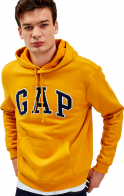 GAP V-HERITAGE LOGO PO SNL Pánska mikina, žltá, veľkosť