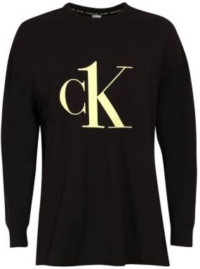 Calvin Klein CK1 COTTON LW NEW-L/S SWEATSHIRT Dámska mikina, čierna, veľkosť