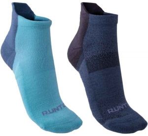 Runto RUN SOCKS  2P 2 páry športových ponožiek s antibakteriálnou úpravou, modrá, veľkosť