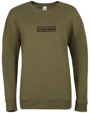 Calvin Klein REIMAGINED HER LW-L/S SWEATSHIRT Dámska mikina, khaki, veľkosť