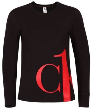 Calvin Klein SLEEP-L/S CREW NECK Dámske tričko s dlhým rukávom, čierna, veľkosť