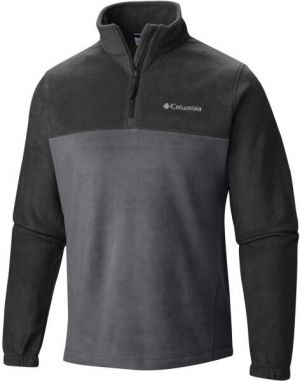 Columbia STEENS MOUNTAIN HALF ZIP Pánska mikina, čierna, veľkosť