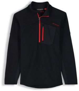 Spyder BANDIT HALF ZIP MENS Pánska mikina, čierna, veľkosť