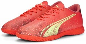 Puma ULTRA PLAY IT JR Detská halová obuv, červená, veľkosť 33