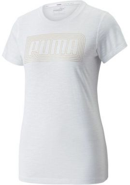 Puma PERFORMANCE LOGO FILL TEE REC Q4 Dámske tričko, biela, veľkosť