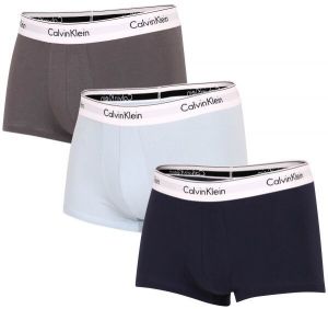 Calvin Klein MODERN CTN STRETCH-TRUNK 3PK Pánske boxerky, tmavo modrá, veľkosť