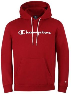 Champion FALL POLY FLEECE HOODED SWEATSHIRT Pánska mikina, červená, veľkosť