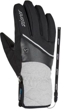Ziener KAIKA AS® AW LADY Dámske lyžiarske rukavice, čierna, veľkosť