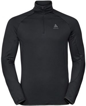 Odlo MIDLAYER 1/2 ZIP CARVE LIGHT Pánska mikina so stojačikom, čierna, veľkosť