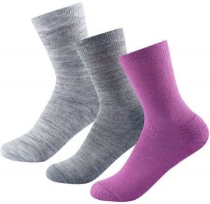 Devold DAILY MERINO MEDIUM SOCK 3PK Dámske  ponožky, sivá, veľkosť