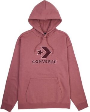 Converse LOOSE FIT CENTER FRONT LARGE LOGO STAR CHEV PO HOODIE Pánska mikina, ružová, veľkosť