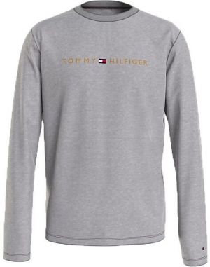 Tommy Hilfiger TOMMY ORIGINAL-CN LS TEE LOGO Pánske tričko s dlhým rukávom, sivá, veľkosť