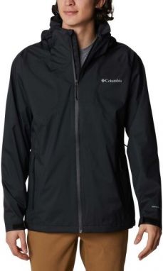 Columbia RAIN SCAPE JACKET Pánska nepremokavá bunda, čierna, veľkosť