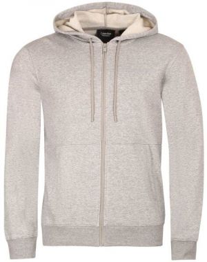 Calvin Klein ZIP THROUGH HOODY Pánska mikina, sivá, veľkosť