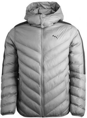 Puma MENS DOWN JACKET Pánska bunda, sivá, veľkosť