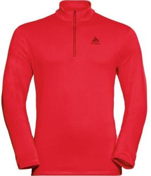 Odlo MID LAYER 1/2 ZIP BERRA Pánska mikina, červená, veľkosť