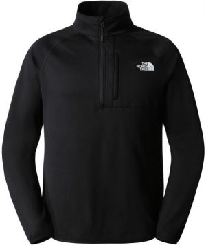 The North Face M CANYONLANDS 1/2 ZIP Pánska flísová mikina, čierna, veľkosť