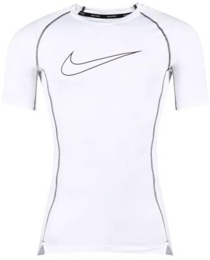 Nike M NP DF TIGHT TOP SS Pánske funkčné tričko, biela, veľkosť