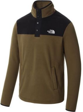 The North Face M HOMESAFE SNAP NECK FLEECE PULLOVER Pánska flísová mikina, khaki, veľkosť