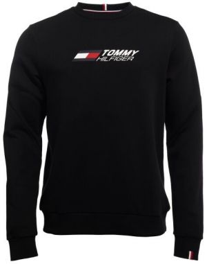 Tommy Hilfiger ESSENTIAL CREW Pánska mikina, čierna, veľkosť