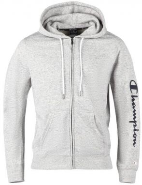 Champion HOODED FULL ZIP SWEATSHIRT Pánska mikina, sivá, veľkosť