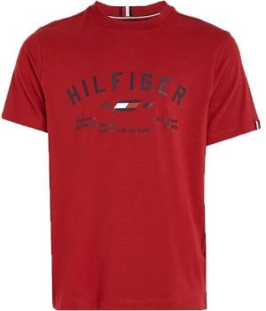 Tommy Hilfiger GRAPHIC S/S TEE Pánske tričko, červená, veľkosť