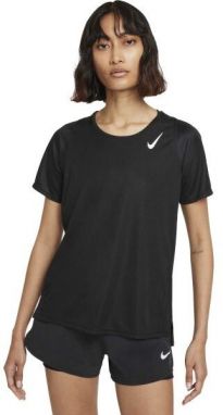Nike DF RACE TOP SS W Dámske bežecké tričko, čierna, veľkosť