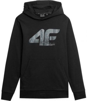 4F MEN´S HOODED Pánska mikina, čierna, veľkosť