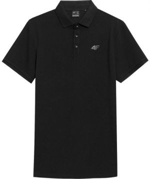 4F MEN´S POLO SHIRT Pánske polo tričko, čierna, veľkosť