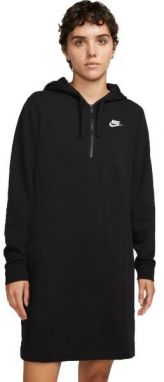 Nike NSW CLUB FLC DRESS Dámske šaty, čierna, veľkosť