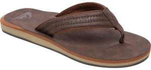 Quiksilver CARVER NUBUCK Pánske žabky, hnedá, veľkosť 44