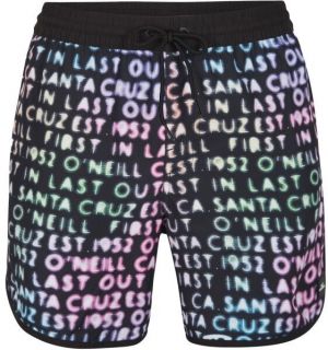 O'Neill SCALLOP NEON 16'' SWIM SHORTS Pánske kúpacie šortky, čierna, veľkosť