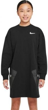 Nike NSW DRESS OP Dievčenské šaty, čierna, veľkosť