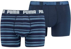 Puma HERITAGE STRIPE BOXER 2P Pánske boxerky, tmavo modrá, veľkosť