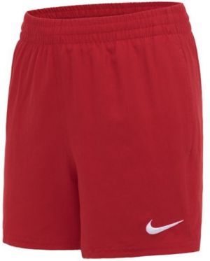 Nike ESSENTIAL 4 Chlapčenské kúpacie šortky, červená, veľkosť