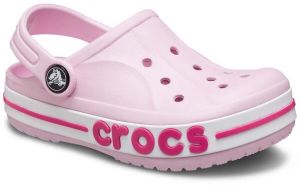 Crocs BAYABAND CLOG T Detské šľapky, ružová, veľkosť 25/26