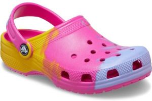 Crocs CLASSIC OMBRE CLOG K Detská nazúvacia obuv, ružová, veľkosť 33/34