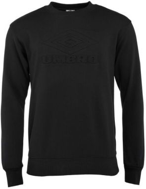 Umbro EMBOSSED SWEAT Pánska mikina, čierna, veľkosť