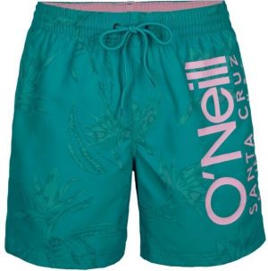 O'Neill CALI FLORAL SHORTS Pánske plavecké šortky, tyrkysová, veľkosť