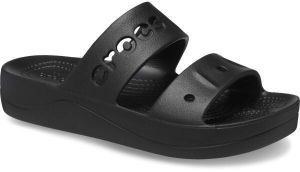 Crocs BAYA PLATFORM SANDAL Dámske šľapky, čierna, veľkosť 37/38