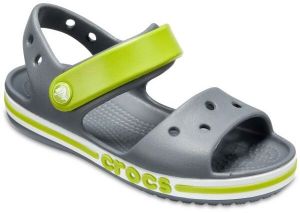 Crocs BAYABAND SANDAL K Detské sandále, sivá, veľkosť 22/23