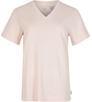 O'Neill ESSENTIALS V-NECK T-SHIRT Dámske tričko, béžová, veľkosť