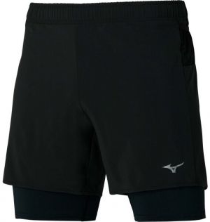 Mizuno ER 5.5 2IN1 SHORT Pánske športové šortky, čierna, veľkosť